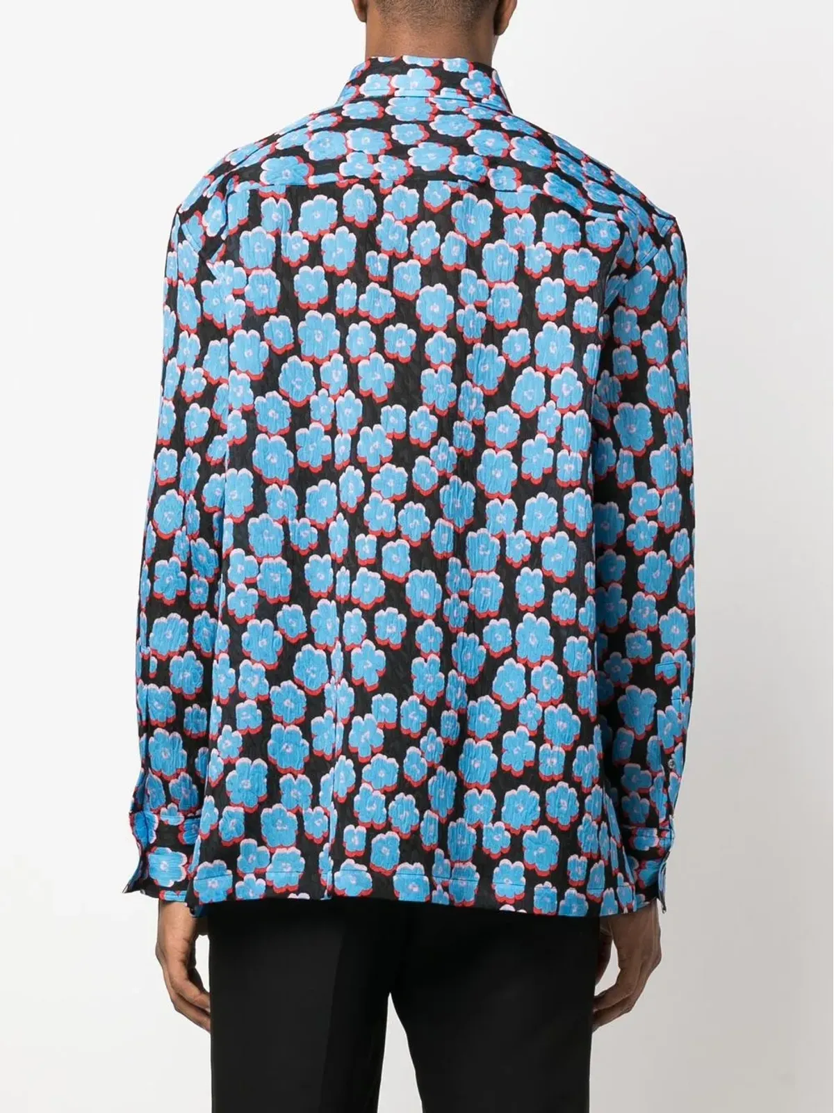 Lanvin 花柄プリント コットンシャツ - ブラック - 画像4