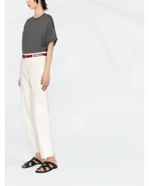Brunello Cucinelli 丸首・半袖Tシャツ - グレー - サムネイル3