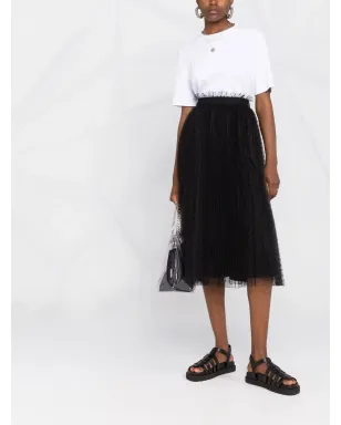 RED Valentino プリーツスカート（ブラック） - サムネイル2