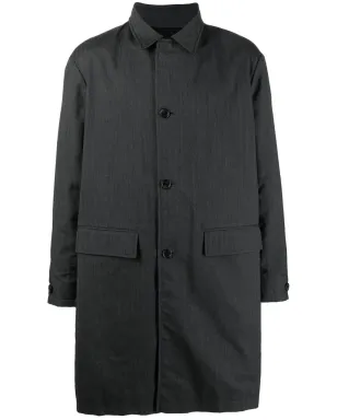 Prada Pre-Owned 1990年代リバーシブル膝丈コート - ブラック - サムネイル1