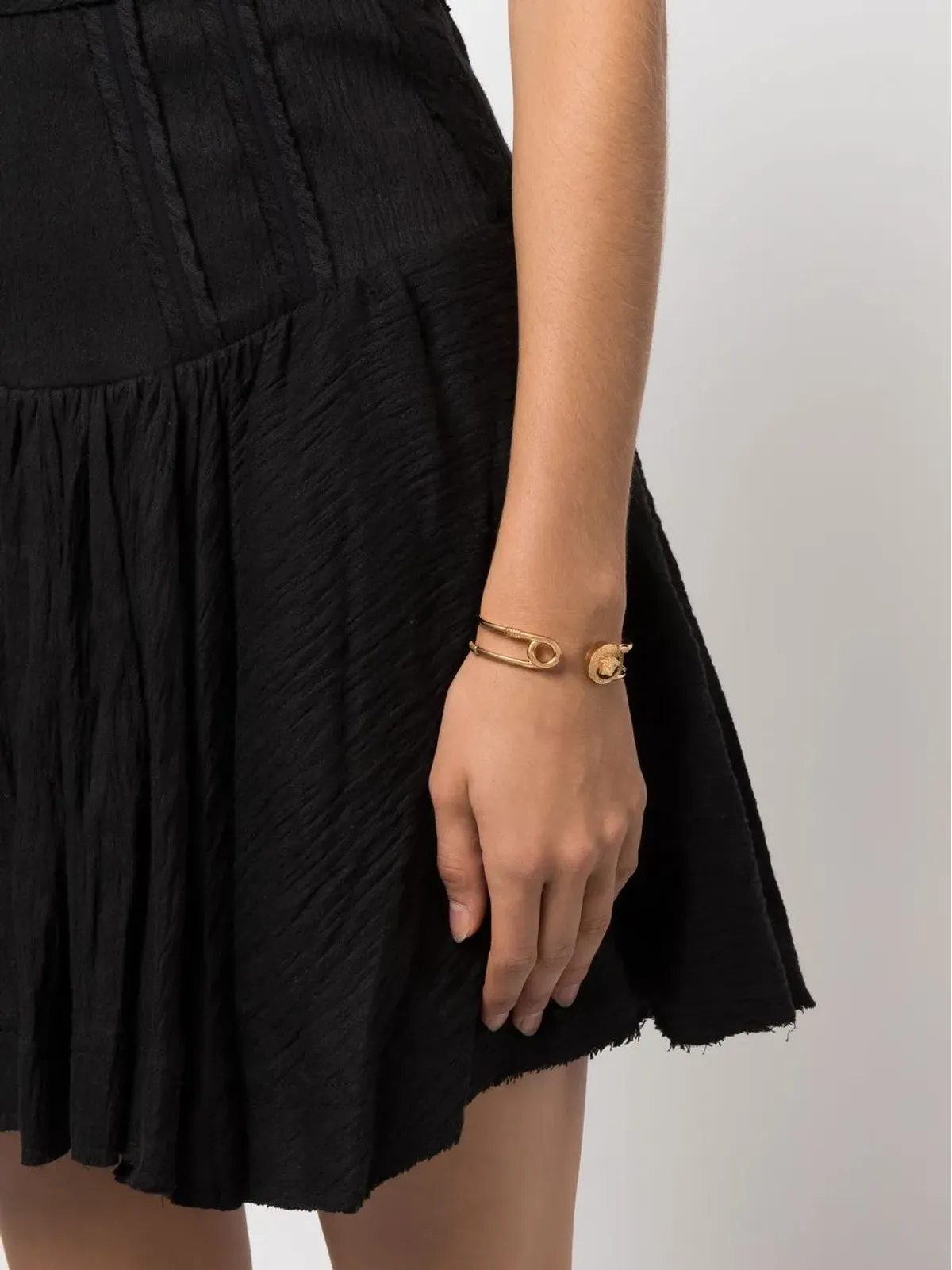 Versace Safety-Pin cuff bracelet - Gold - 画像2