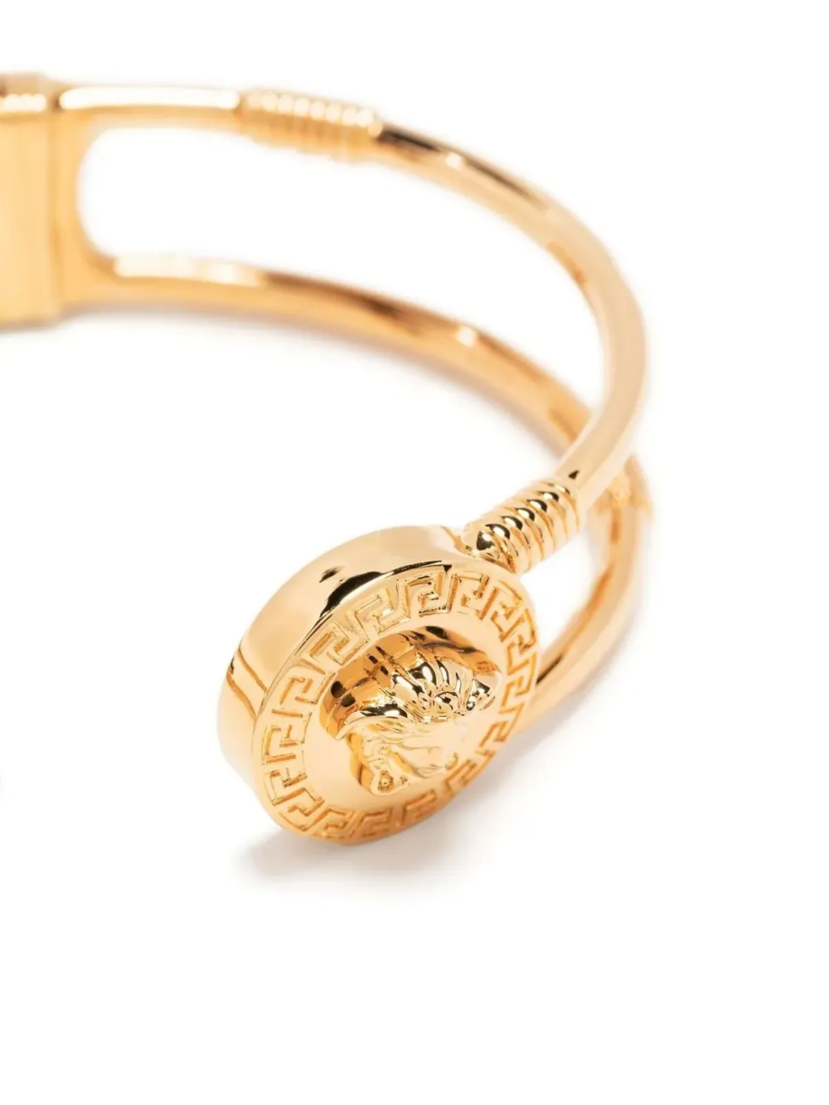 Versace Safety-Pin cuff bracelet - Gold - 画像3