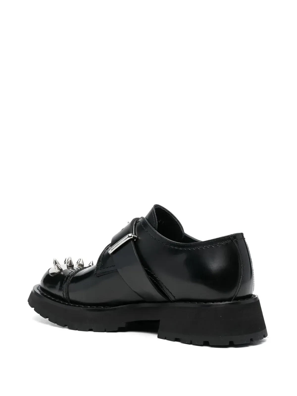 Alexander McQueen スタッズ付きトゥキャップモンクシューズ - 画像3