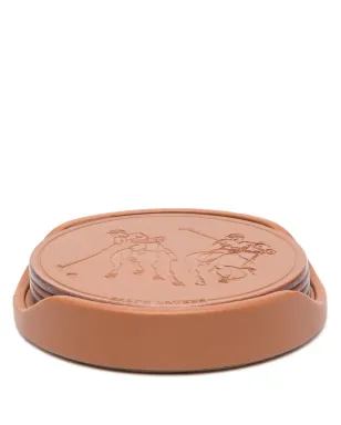 Ralph Lauren Home Garrett レザーコースター - サムネイル1