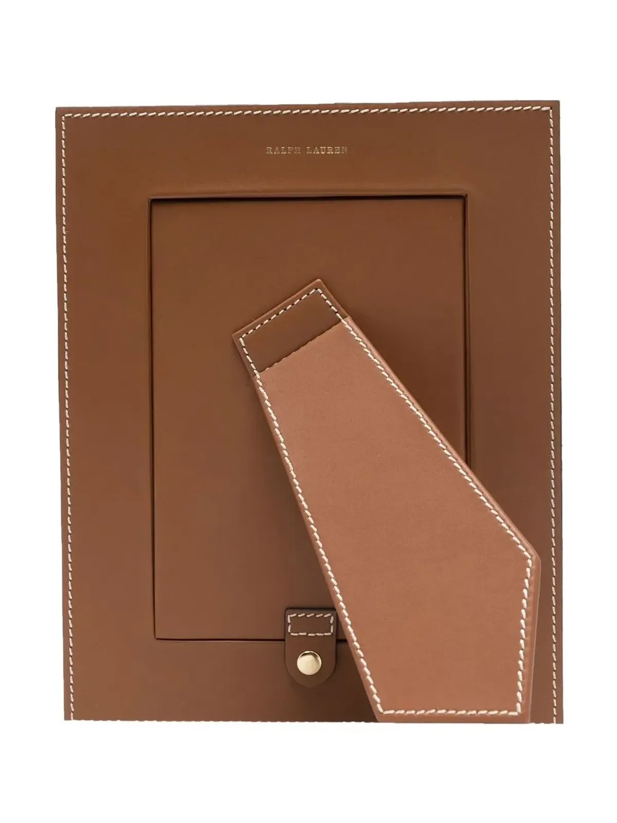 Ralph Lauren Home Brennan レザー写真立て（ブラウン） - 画像2