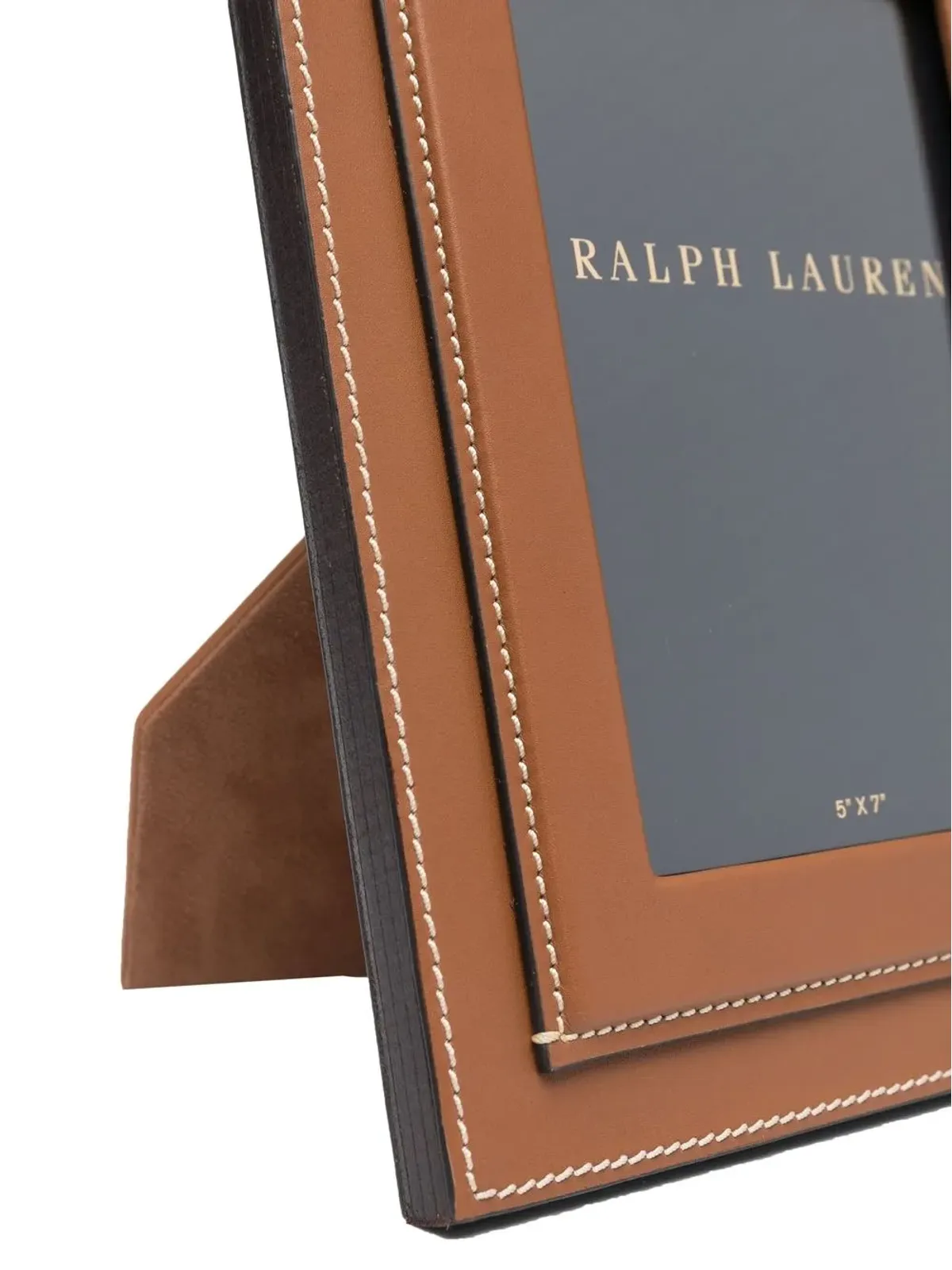Ralph Lauren Home Brennan レザー写真立て（ブラウン） - 画像3