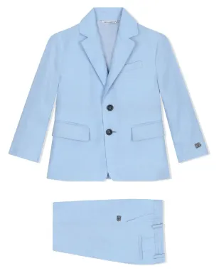 Dolce & Gabbana Kids シングルブレスト リネン スーツ - サムネイル1