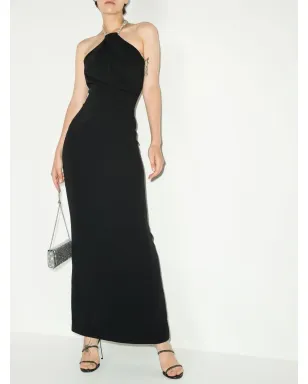 Solace London Riva crystal-embellished gown - Black - サムネイル2