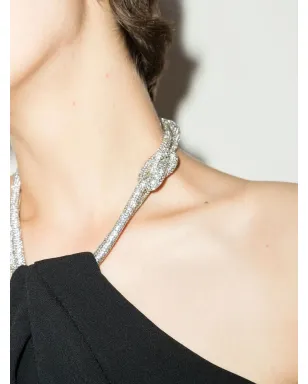 Solace London Riva crystal-embellished gown - Black - サムネイル4