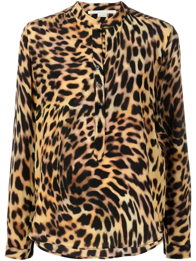 Stella McCartney Stella McCartney チーター柄シルクシャツの商品画像