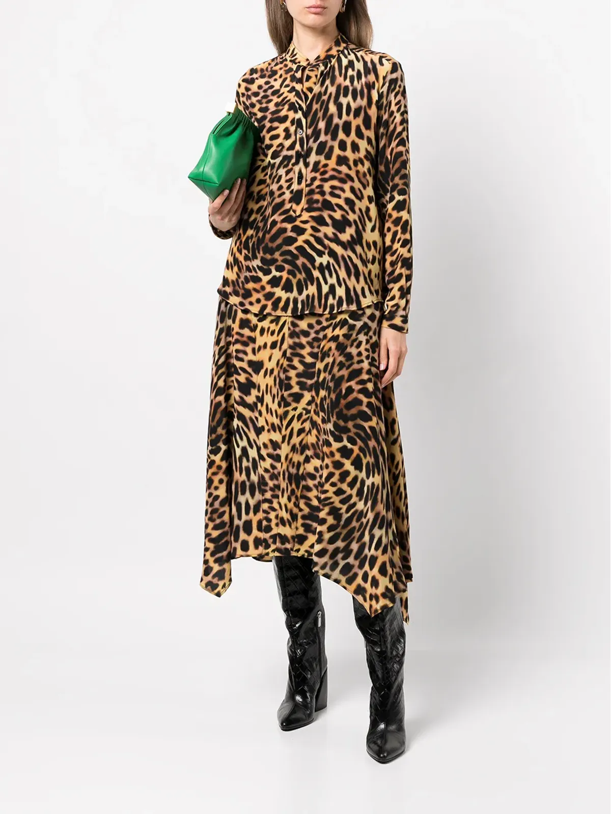 Stella McCartney チーター柄シルクシャツ - 画像2