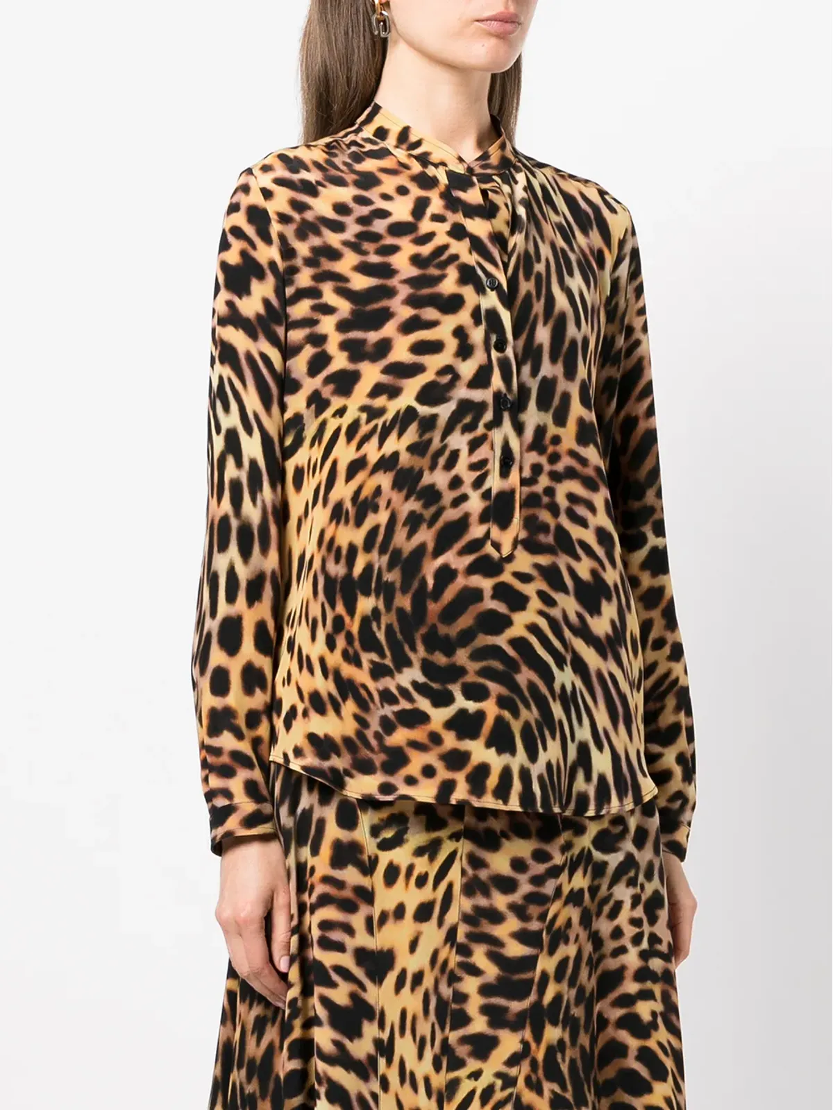 Stella McCartney チーター柄シルクシャツ - 画像3