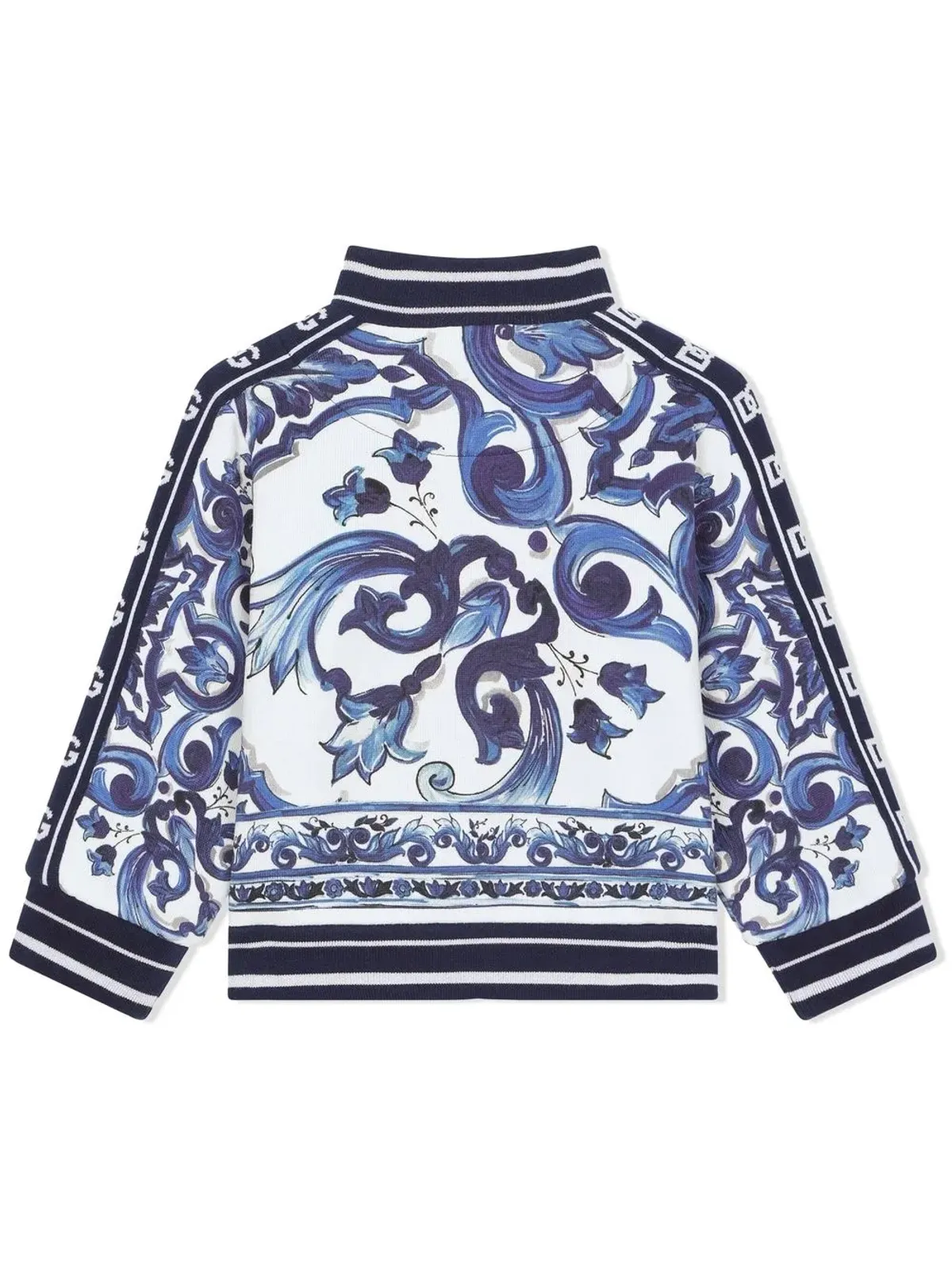 Dolce & Gabbana Kids マジョリカプリント ジップアップ スウェットシャツ - 画像2