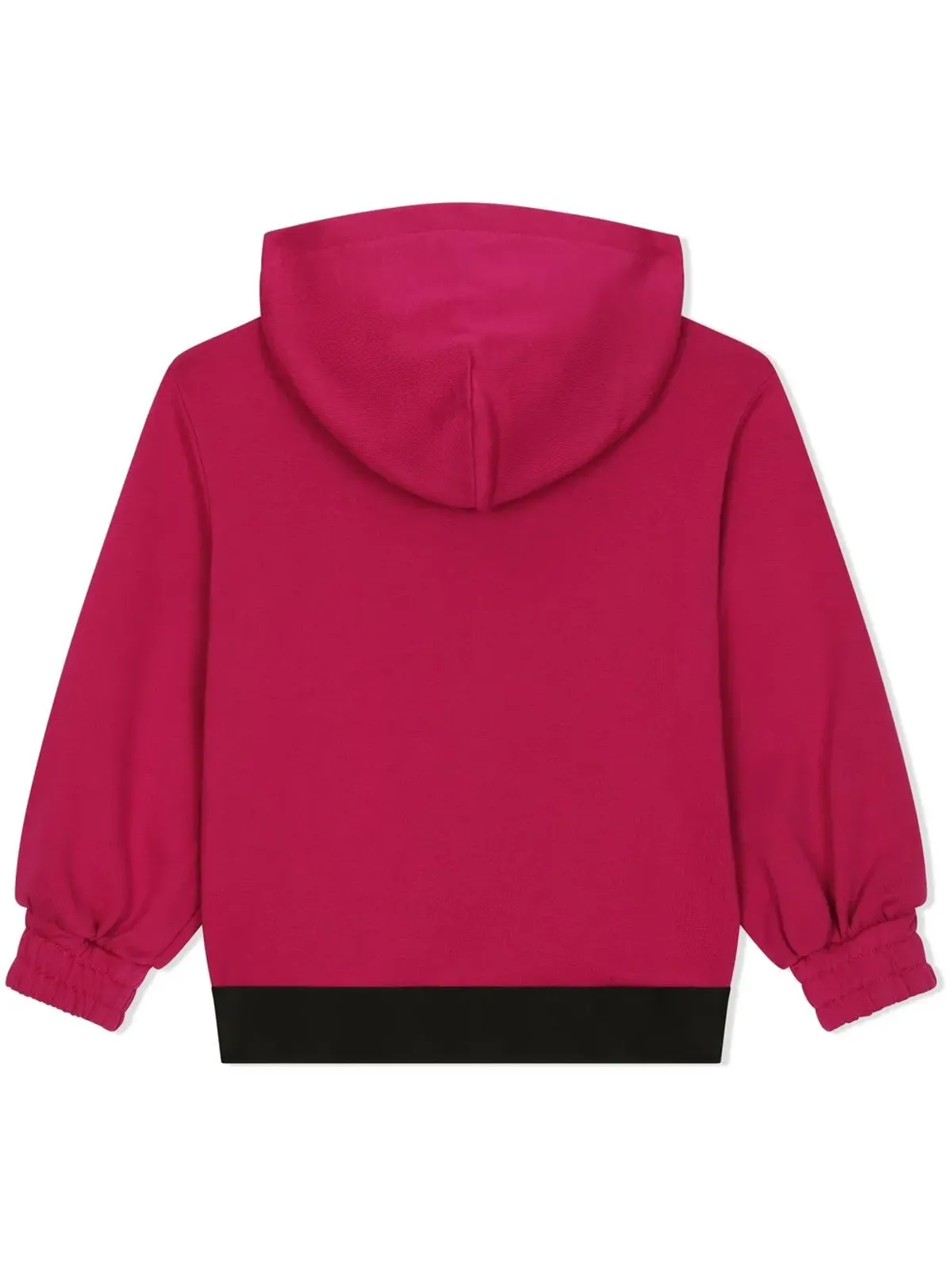 Dolce & Gabbana Kids ロゴ入りウエストバンド ジップアップフーディー - レッド - 画像2