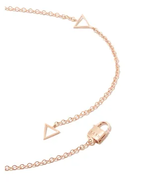 MARIA TASH 18K ローズゴールド ライトニングボルト ダイヤモンド ネックレス - ピンク - サムネイル3