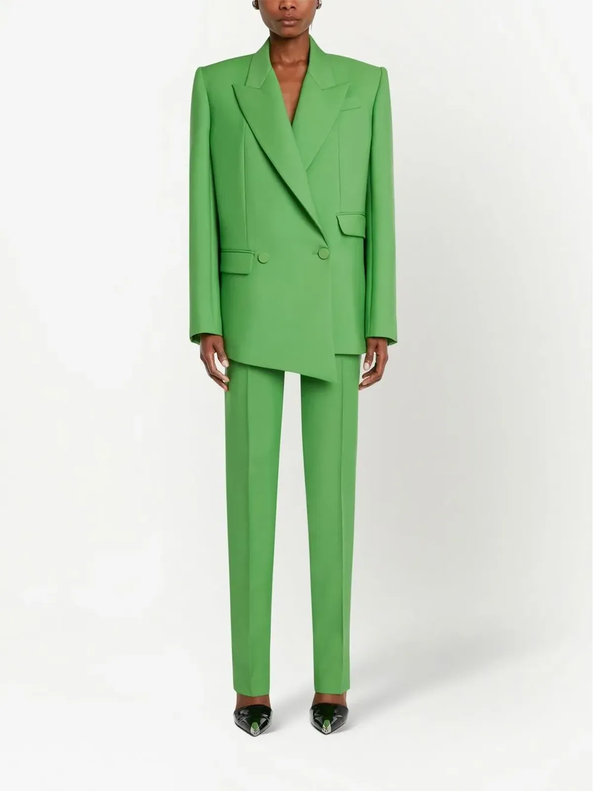 Alexander McQueen ダブルブレスト ドロップヘム ブレザー - 画像2
