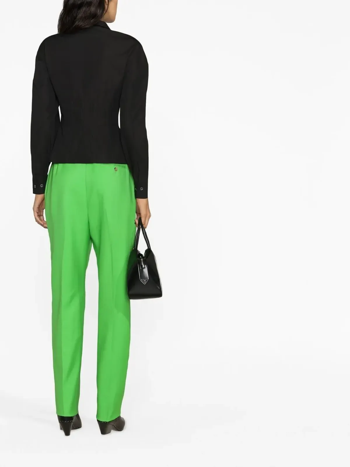 Alexander McQueen ウール シガレットカットパンツ - 画像3