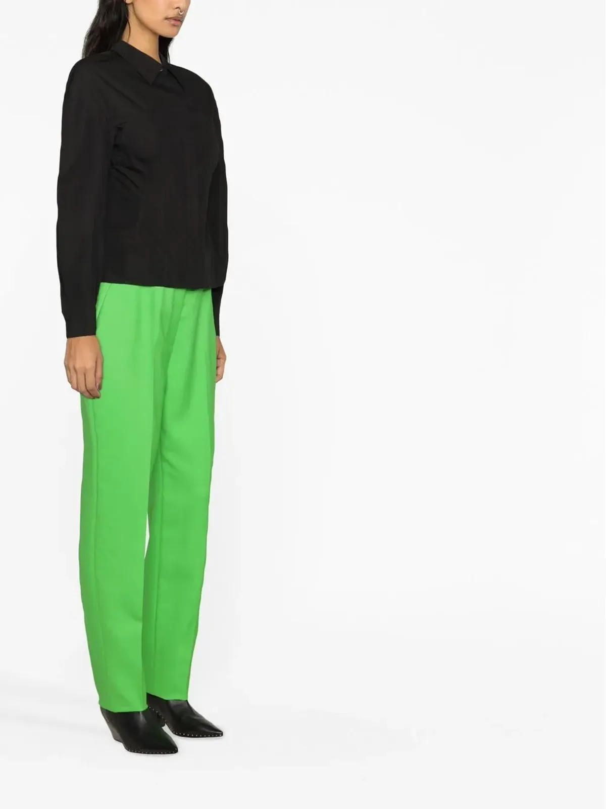 Alexander McQueen ウール シガレットカットパンツ - 画像4