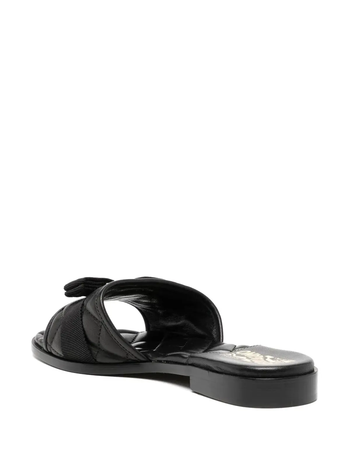 Ferragamo ヴァラ ボウ キルテッド スライド - 画像3
