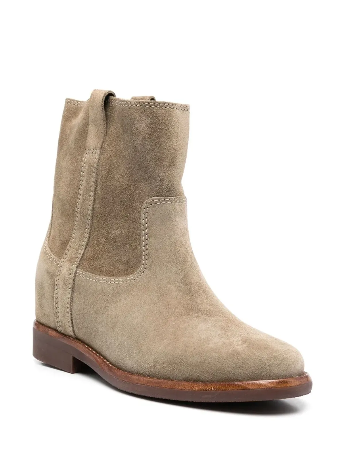 ISABEL MARANT Susee suede cowboy boots - Green - 画像2