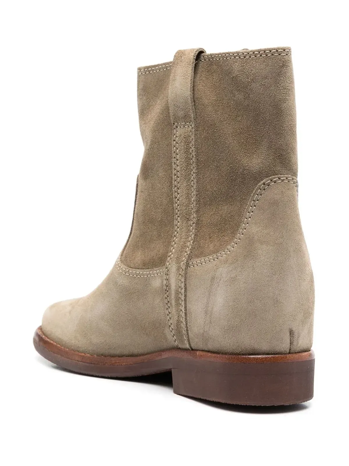ISABEL MARANT Susee suede cowboy boots - Green - 画像3