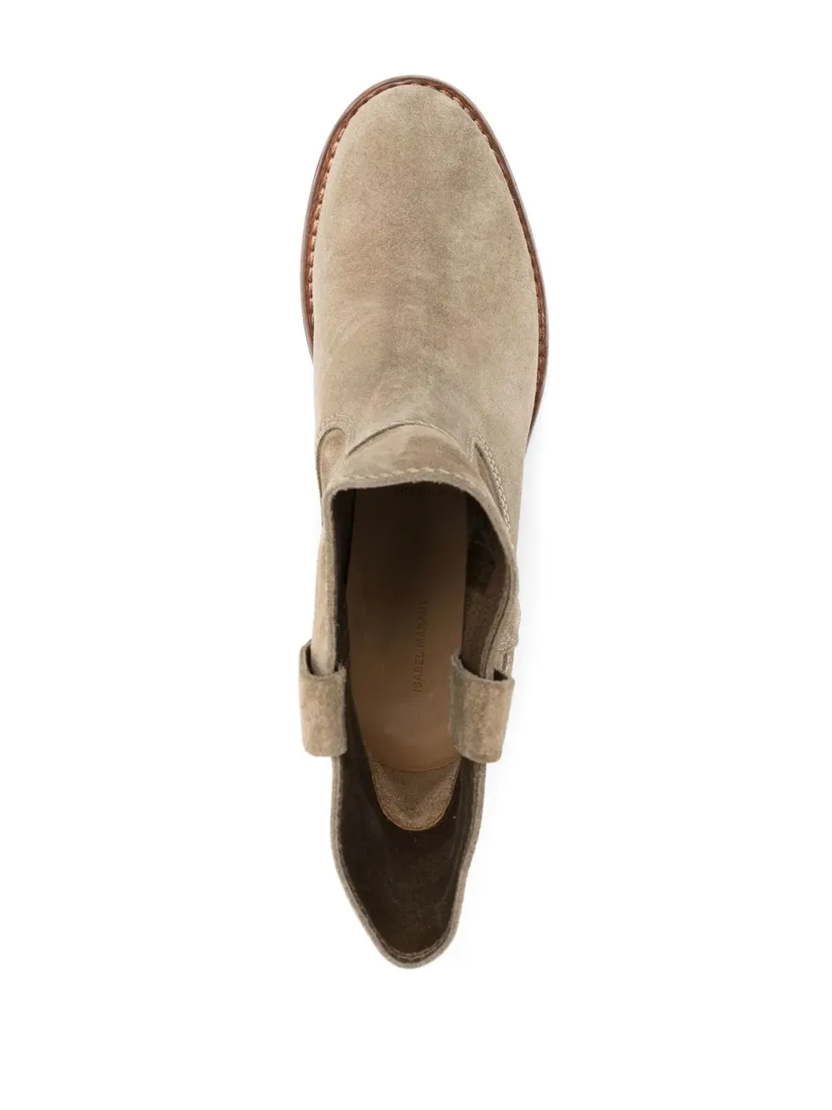 ISABEL MARANT Susee suede cowboy boots - Green - 画像4