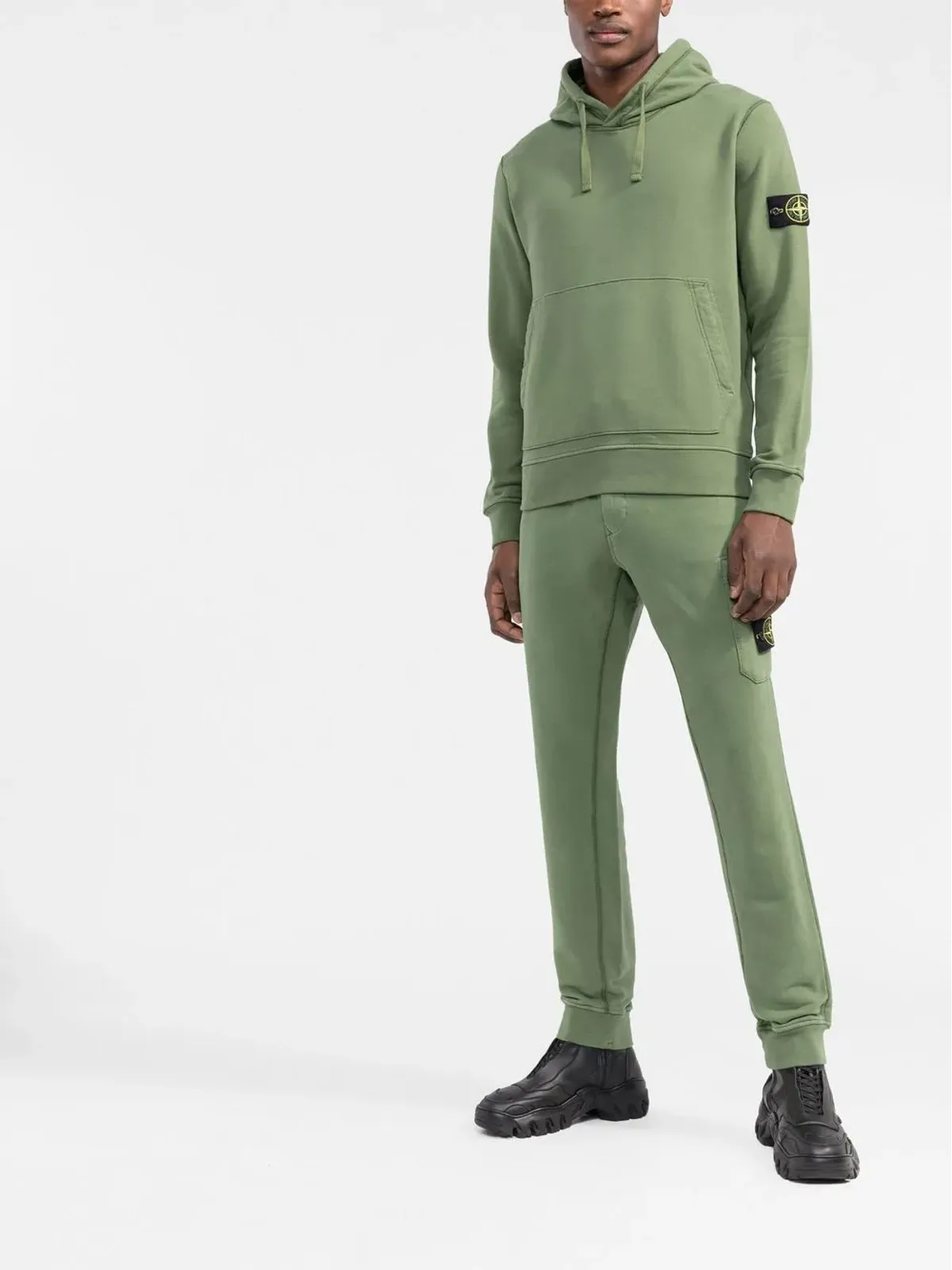 Stone Island テーパード フリース トラックパンツ - 画像2