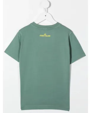 Stone Island Junior 指紋ロゴ Tシャツ - サムネイル2