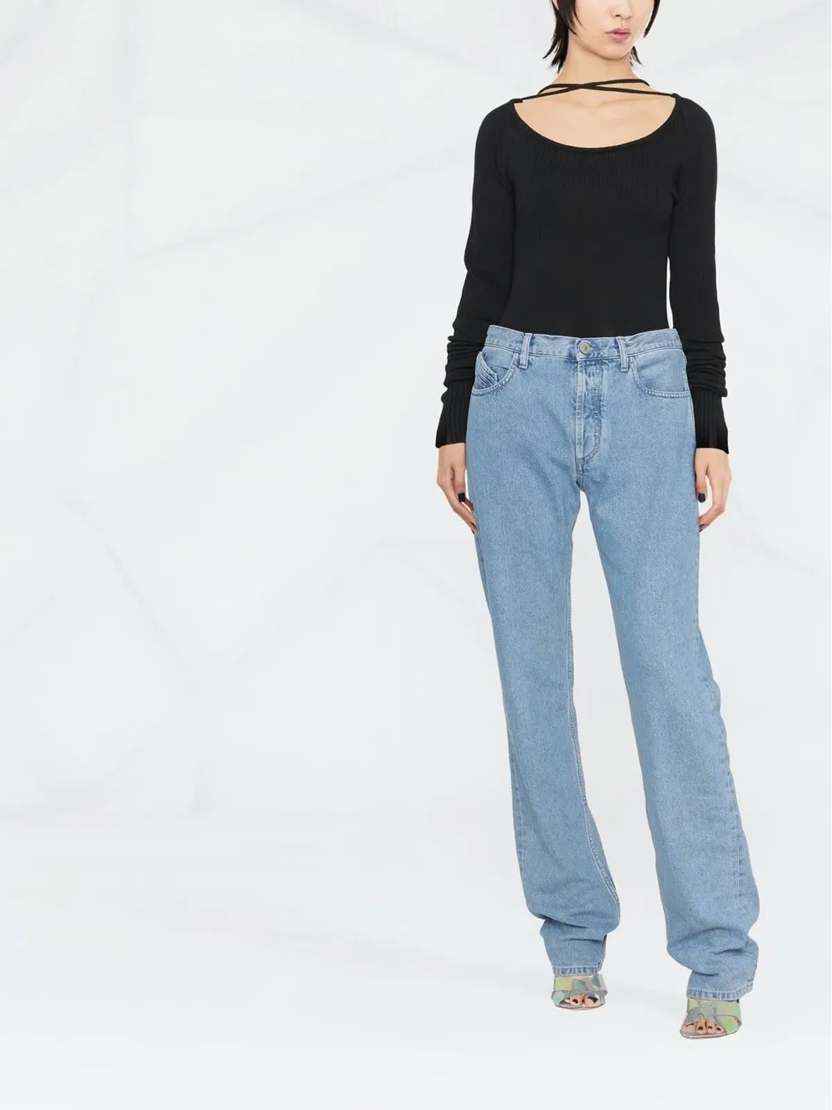 The Attico strap-detail knitted top - 画像2