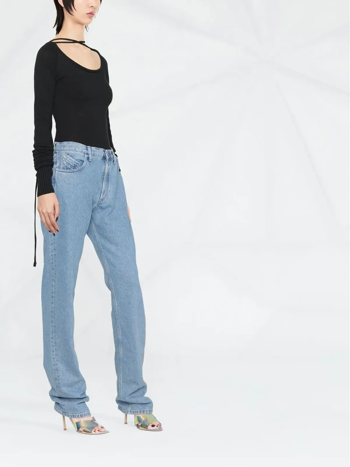 The Attico strap-detail knitted top - 画像3