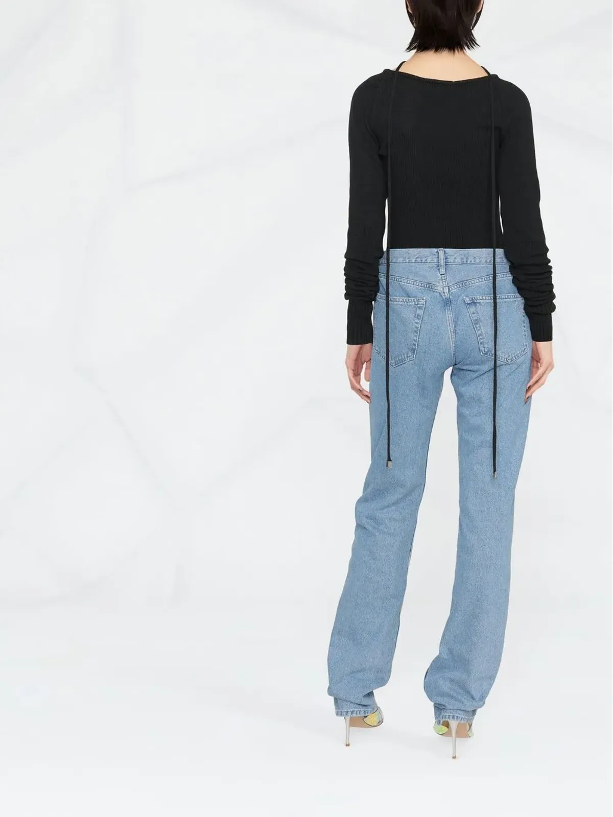 The Attico strap-detail knitted top - 画像4