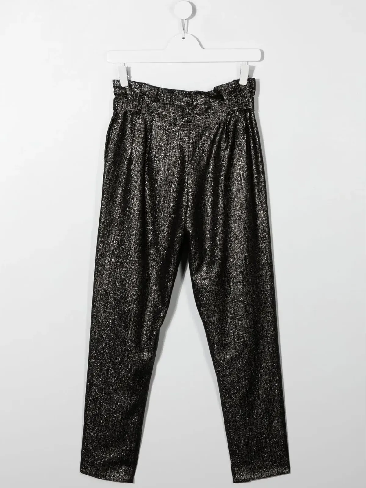 Balmain Kids メタリック仕上げ ベルト付きパンツ - ブラック - 画像2