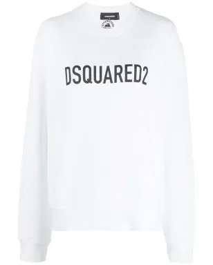 DSQUARED2 ロゴプリント コットン スウェットシャツ - White - サムネイル1