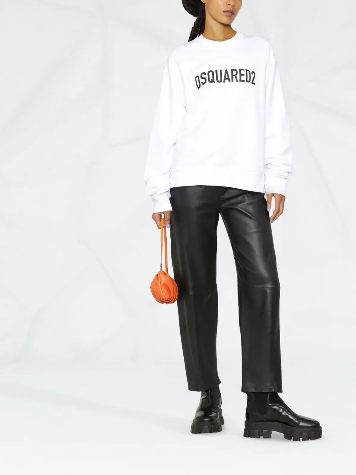 DSQUARED2 ロゴプリント コットン スウェットシャツ - White - 画像2