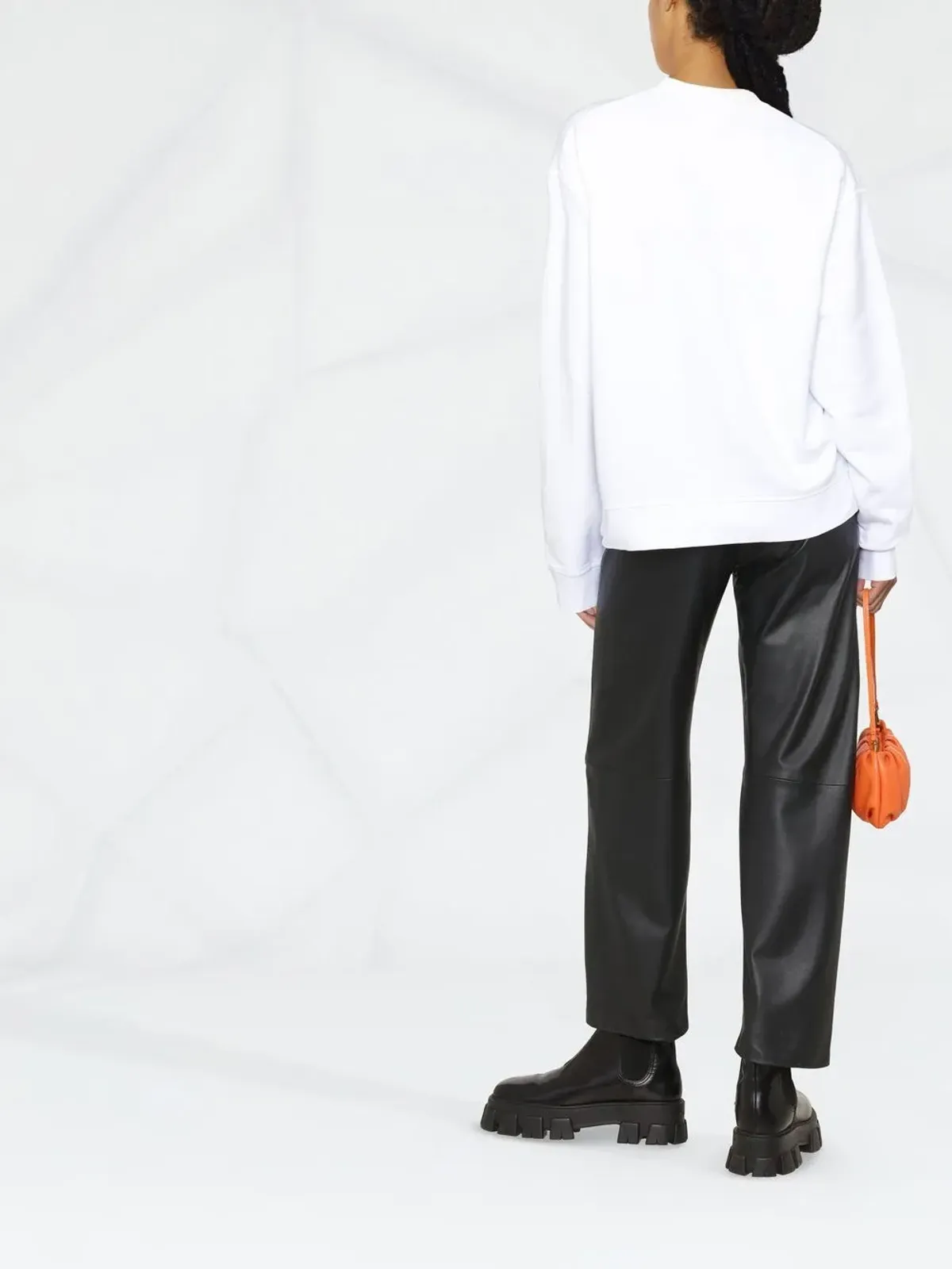 DSQUARED2 ロゴプリント コットン スウェットシャツ - White - 画像3
