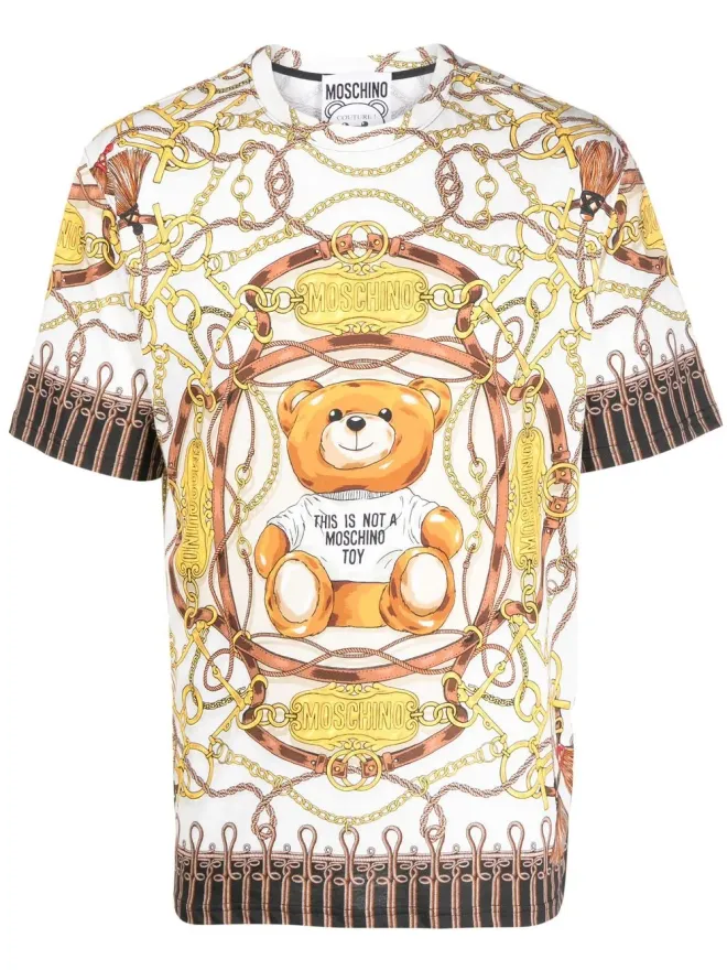 Moschino Moschino チェーンリンクプリント半袖Tシャツ ホワイトの商品画像