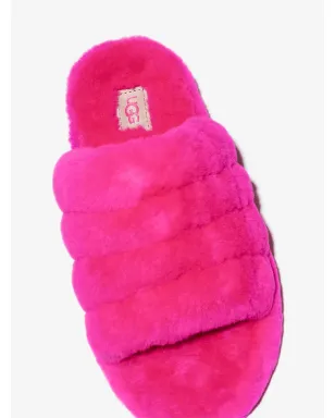 UGG Kids Fluff Yeah shearling slides - Pink - サムネイル5
