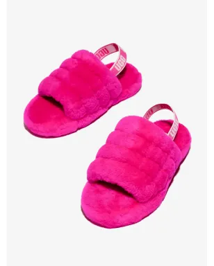 UGG Kids Fluff Yeah shearling slides - Pink - サムネイル2