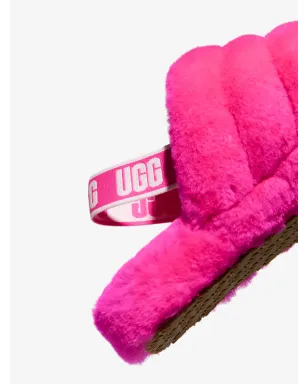 UGG Kids Fluff Yeah shearling slides - Pink - サムネイル3