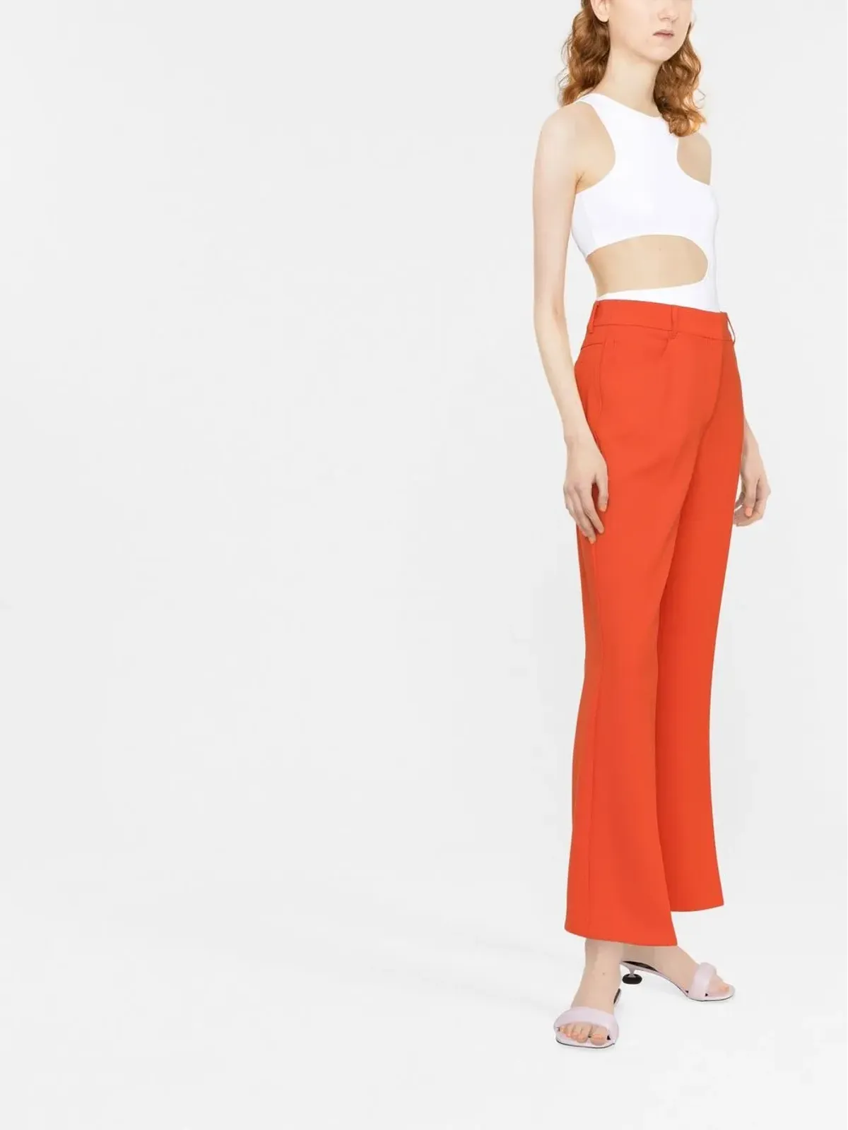 Stella McCartney ハイライズフレアパンツ - 画像3