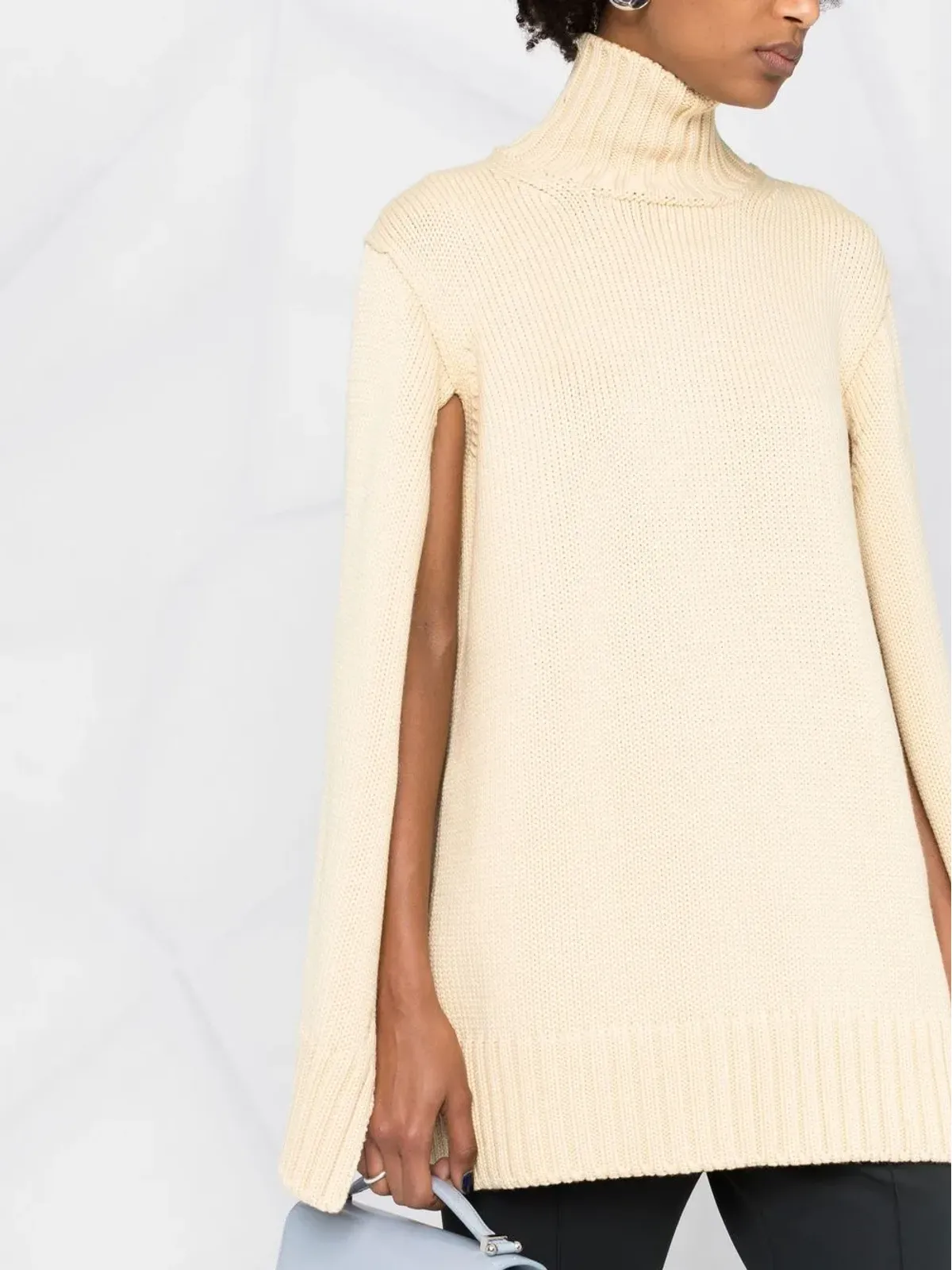 Jil Sander スリットスリーブ ハイネック ジャンパー - 画像5