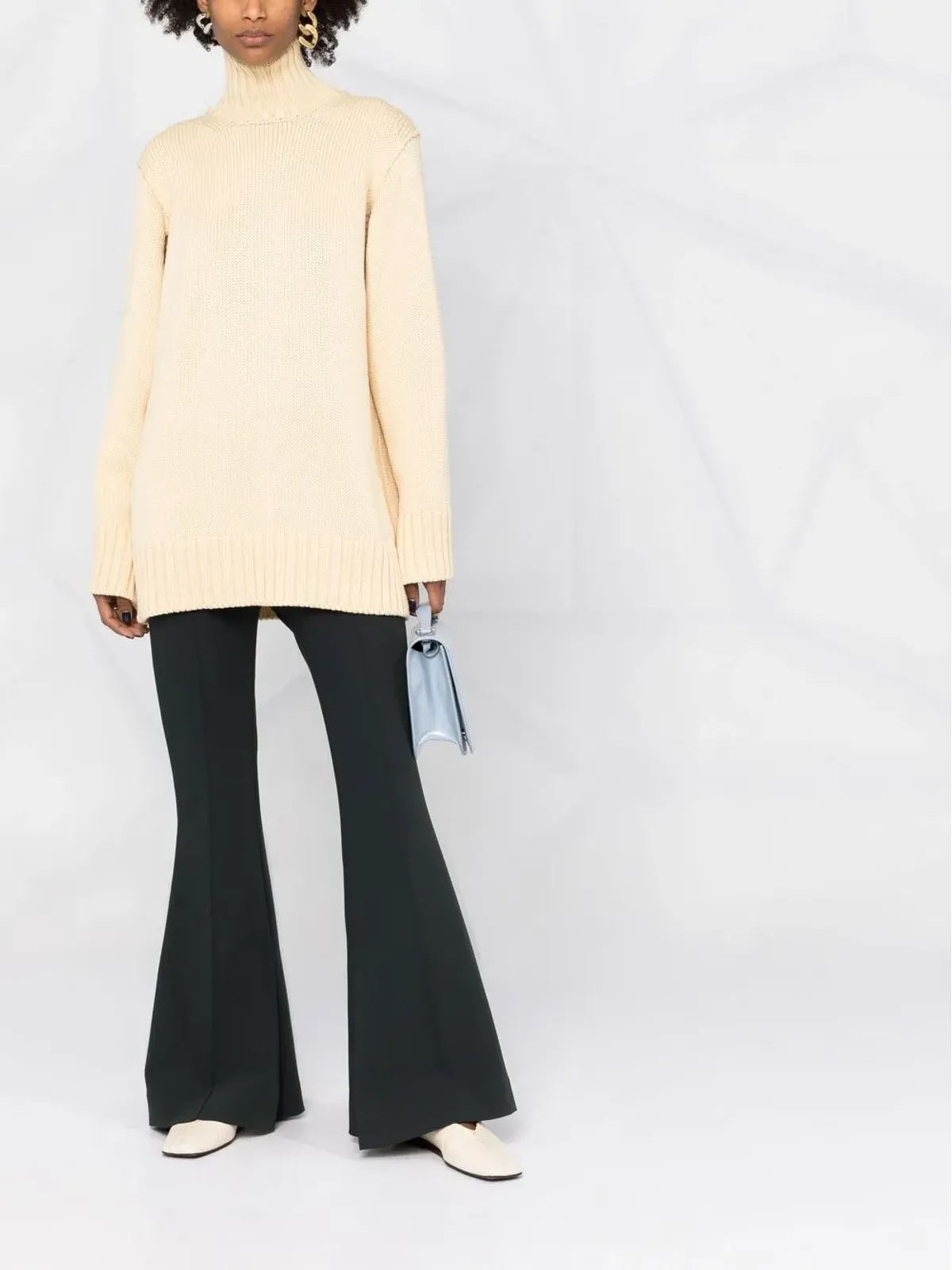 Jil Sander スリットスリーブ ハイネック ジャンパー - 画像2