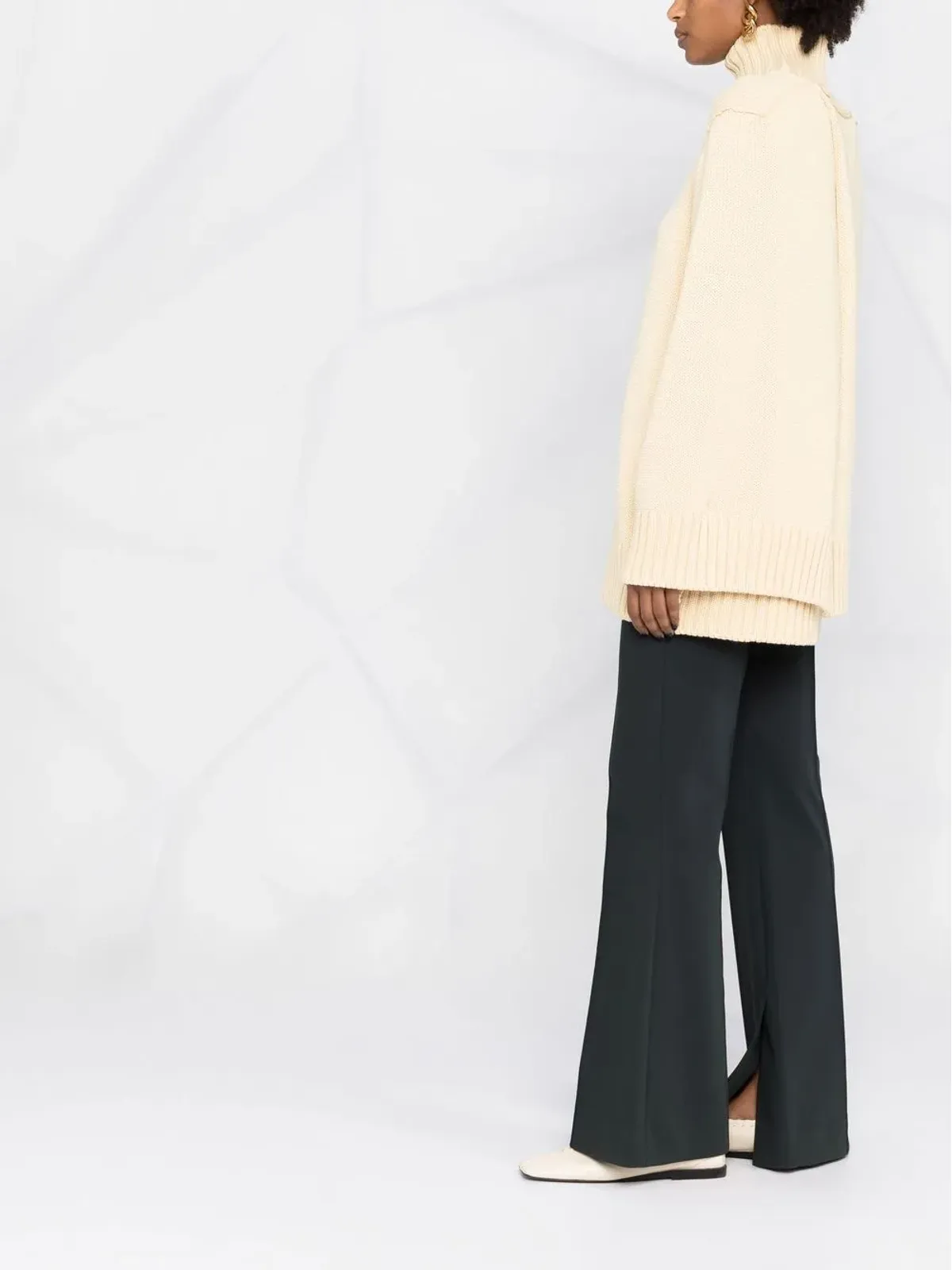 Jil Sander スリットスリーブ ハイネック ジャンパー - 画像4