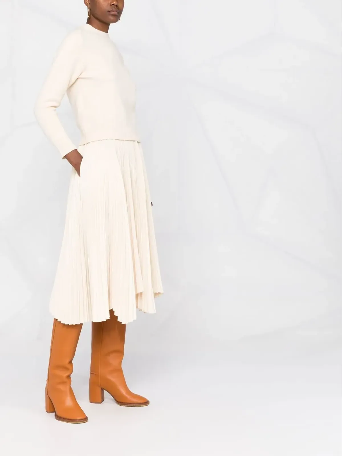 Jil Sander クルーネックニットジャンパー - 画像4