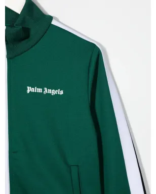 Palm Angels Kids ロゴプリント ジップアップ ボンバー ジャケット - サムネイル3