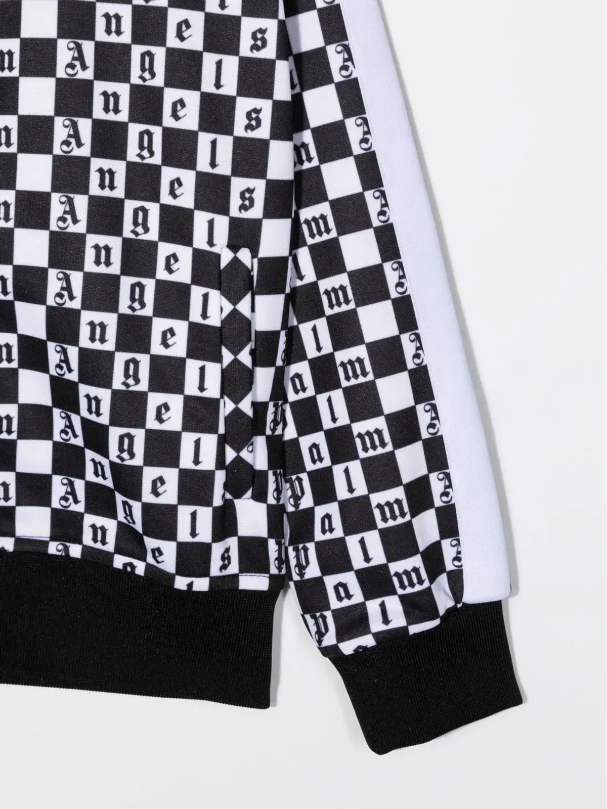 Palm Angels Kids ロゴチェックプリントジャケット - White - 画像3