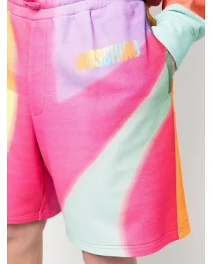 Moschino 虹色プリント トラックショーツ - サムネイル5
