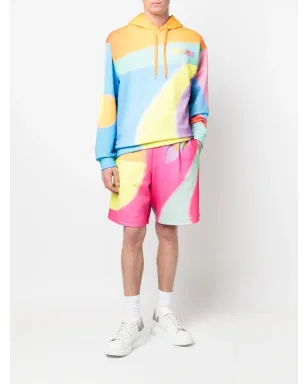 Moschino 虹色プリント トラックショーツ - サムネイル2