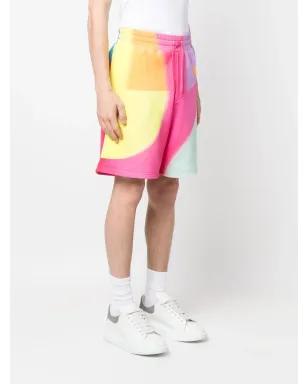 Moschino 虹色プリント トラックショーツ - サムネイル3