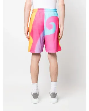 Moschino 虹色プリント トラックショーツ - サムネイル4